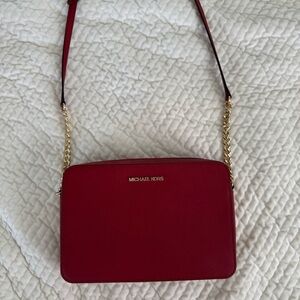 Michael Kors Jet Set Large Saffiano Leather Crossbody Bag
